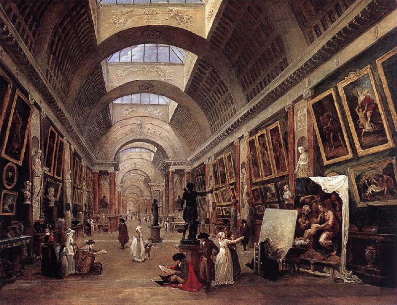 ROBERT, Hubert Design for the Grande Galerie in the Louvre QAF china oil painting image